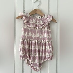 Kate Quinn Elephant Print Baby Romper Size 12-18 month